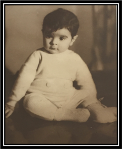 Alex, com cinco meses de idade, 1950